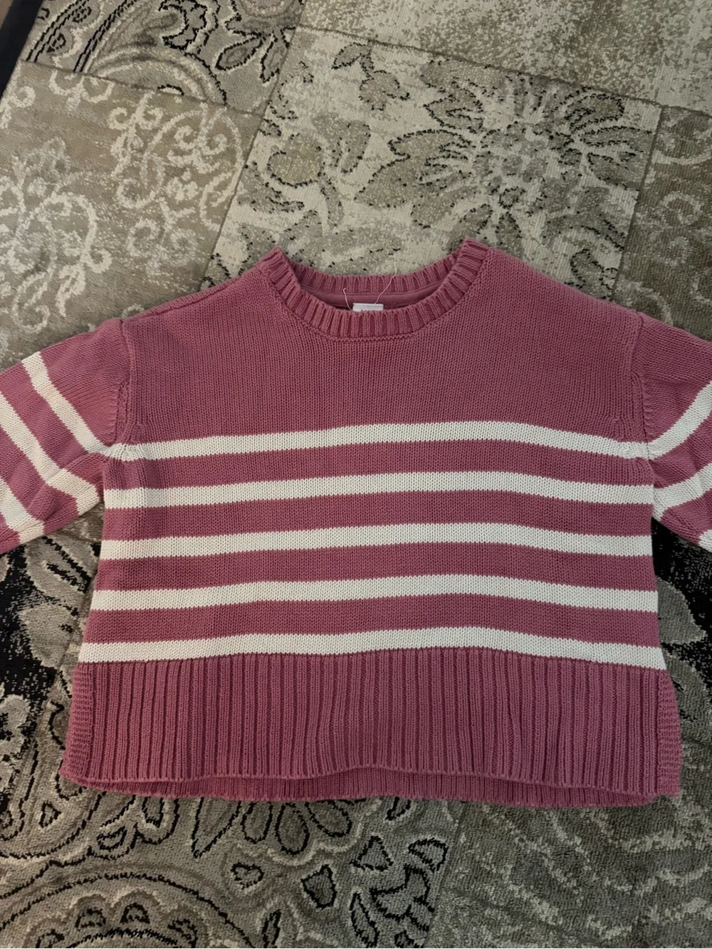 GAP Toddler Ribbed Crewneck Sweaters - Light Pink, Dusty Rose & Plum